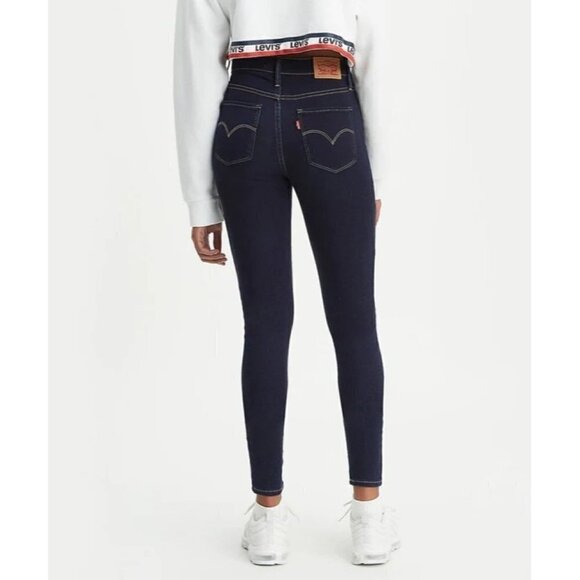 Levi's 720 High Rise Super Skinny Dark Wash Jeans 27 - Picture 1 of 2